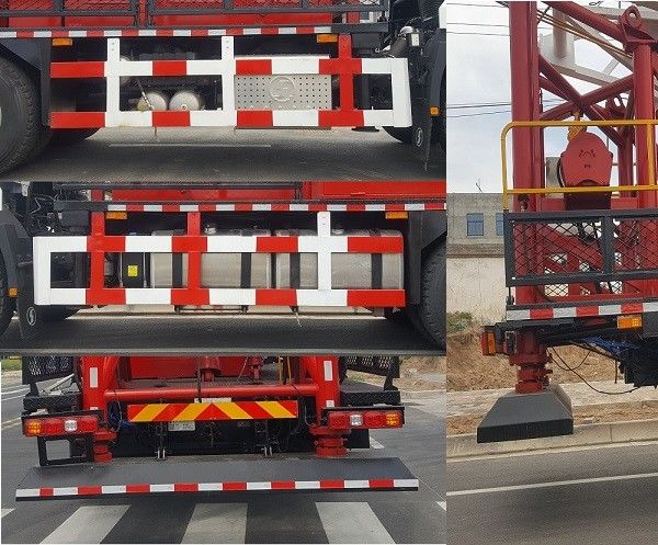 شاكمان H3000 شاحنة حفر النفط 6x4 380HP EuroII بيضاء 50 طن منصة النفط شاحنات نقل