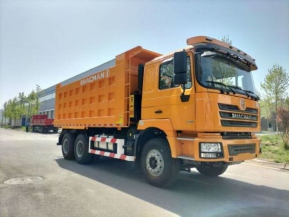 10 عجلات شاكمان F3000 شاحنة تيبر 6x4 375 يورو في أصفر مع 24 شهرا من الضمان