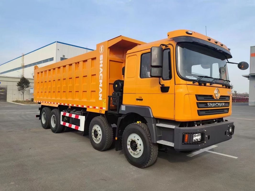 شاكمان F3000 شاحنة تيبر 8x4 380 حصان يورو 2 برتقالية 12 عجلات محرك وييكاي