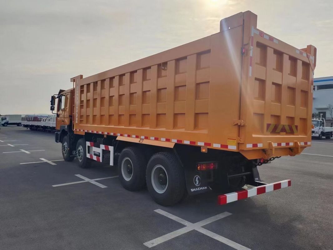 شاكمان F3000 شاحنة تيبر 8x4 380 حصان يورو 2 برتقالية 12 عجلات محرك وييكاي