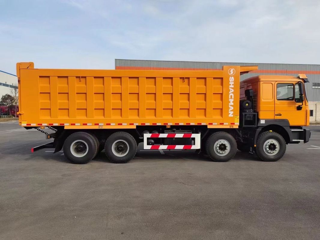 شاكمان F3000 شاحنة تيبر 8x4 380 حصان يورو 2 برتقالية 12 عجلات محرك وييكاي