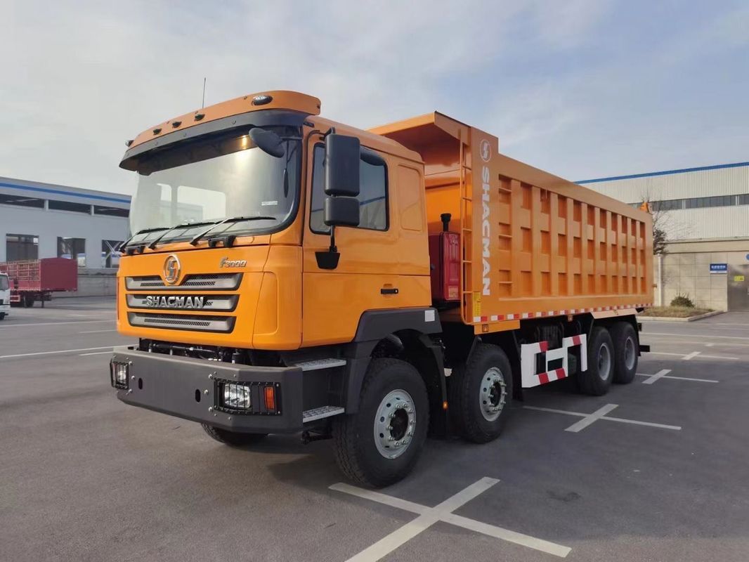 شاكمان F3000 شاحنة تيبر 8x4 380 حصان يورو 2 برتقالية 12 عجلات محرك وييكاي