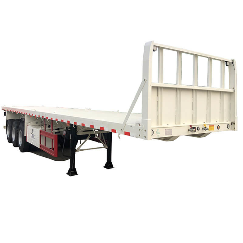 CMCC 3 محاور 40 طن 40 قدم مقطورة مسطحة قابلة للتمديد للبيع