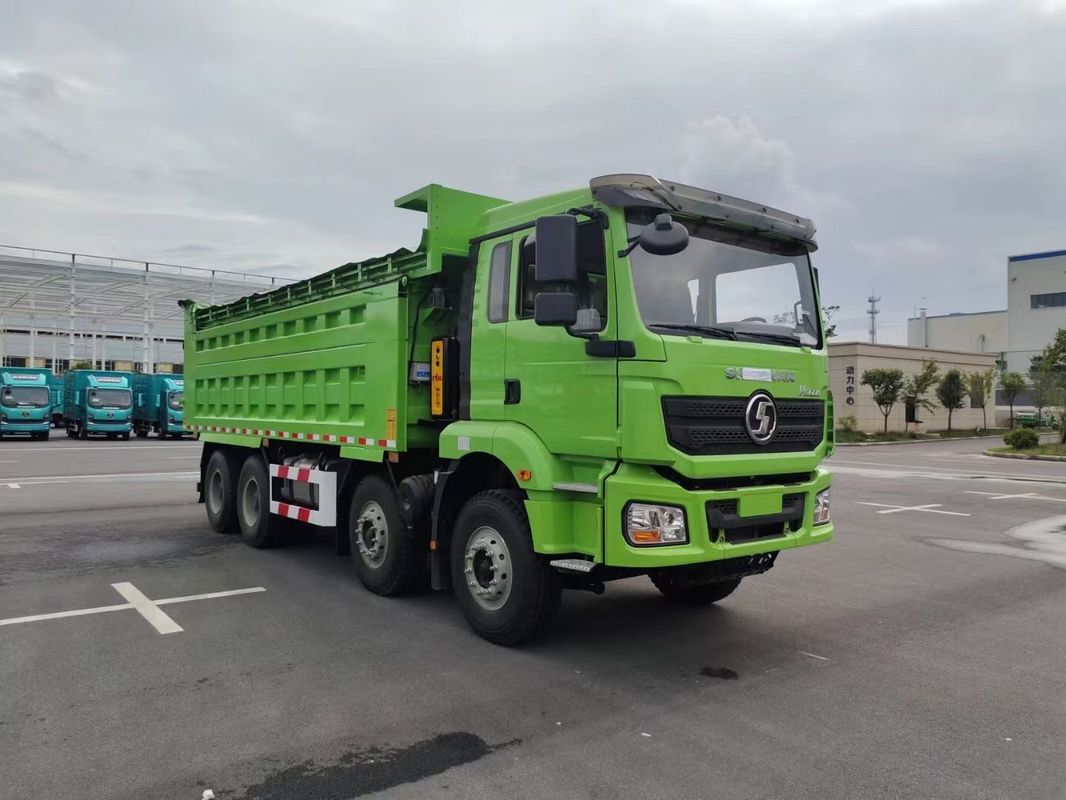 الشاحنة الثقيلة الجديدة شاكمان H3000 شاحنة 8x4 375Hp يورو في خضراء 12 عجلات عجلات