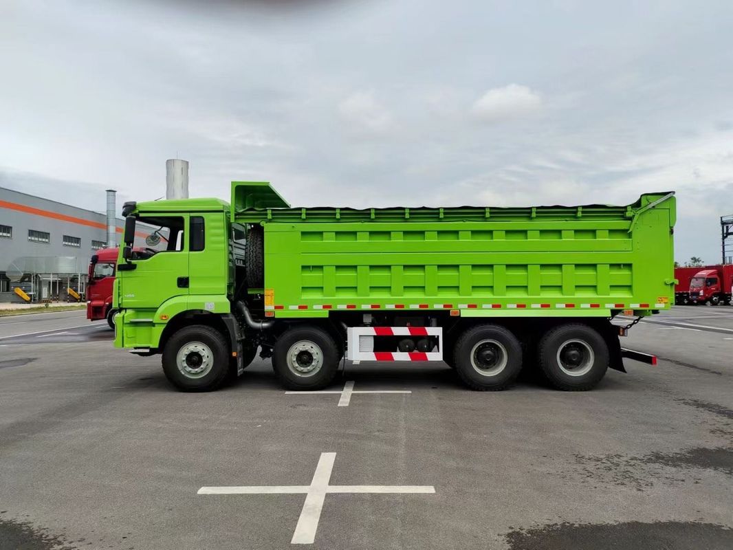 الشاحنة الثقيلة الجديدة شاكمان H3000 شاحنة 8x4 375Hp يورو في خضراء 12 عجلات عجلات