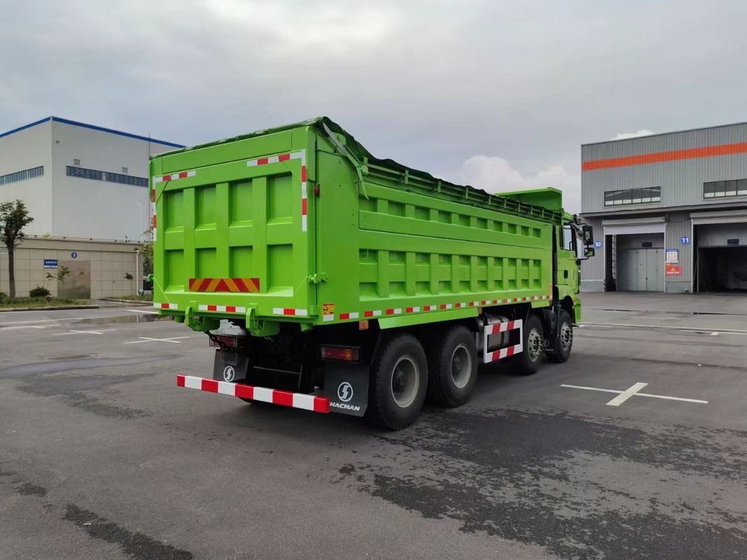 الشاحنة الثقيلة الجديدة شاكمان H3000 شاحنة 8x4 375Hp يورو في خضراء 12 عجلات عجلات