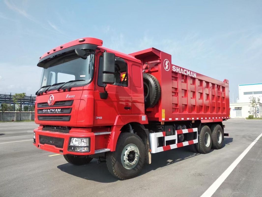 شاكمان F3000 شاحنة قمامة 6x4 380 حصان اليورو الثاني للخدمة الثقيلة