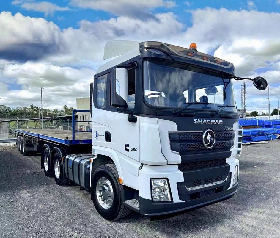 400L شاكمان X3000 شاحنة رأس الجرار 430HP اليورو 2 أبيض 6x4 رأس الجرار