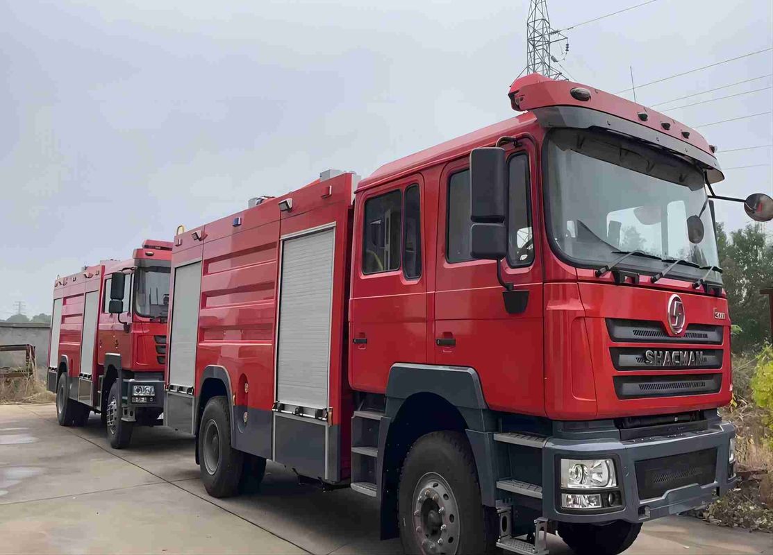 شاحنات خاصة شاكمان F3000 6x4 300HP شاحنة إنقاذ من الحرائق 50T مع WEICHAI WP10.300E22 المحرك و FAST RTD-11509C علبة التروس