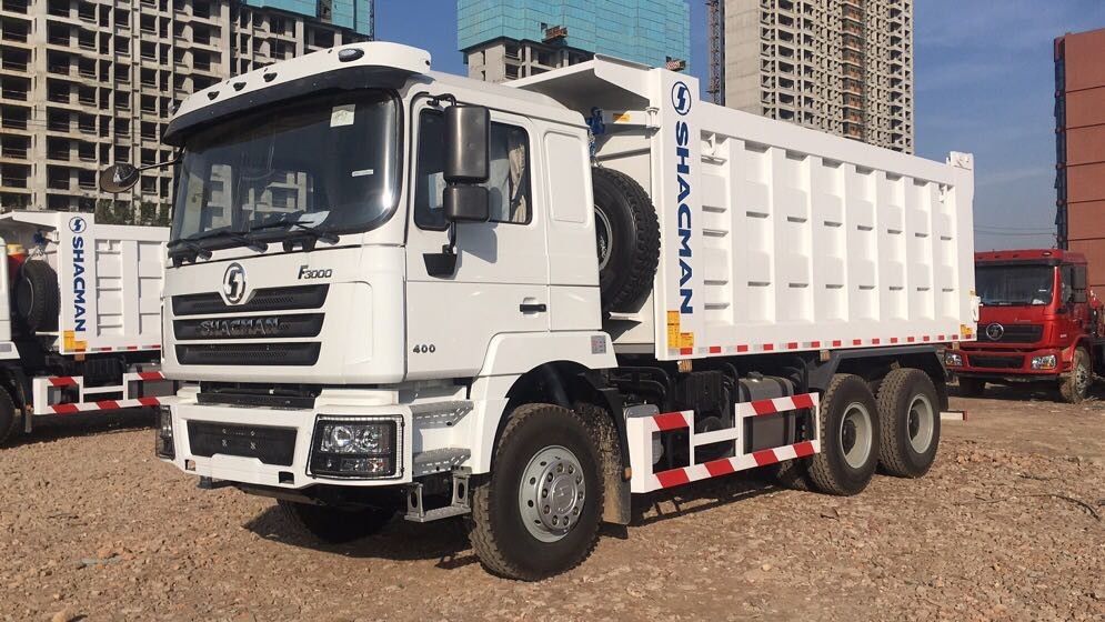 شيكمان 3 محور تيبر شاحنة هدر H3000 6x4 400HP اليورو 2 50 طن ثلاثة محور شاحنة هدر