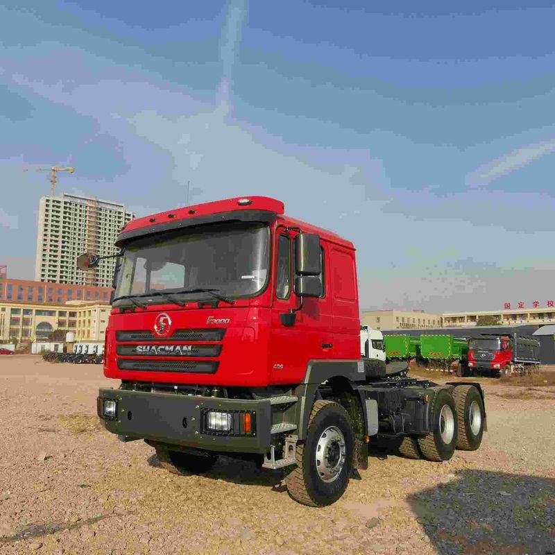 أحمر شاكمان F3000 375HP اليورو V 6 عجلات الجرار رأس 4x2 ويكشاي المحرك