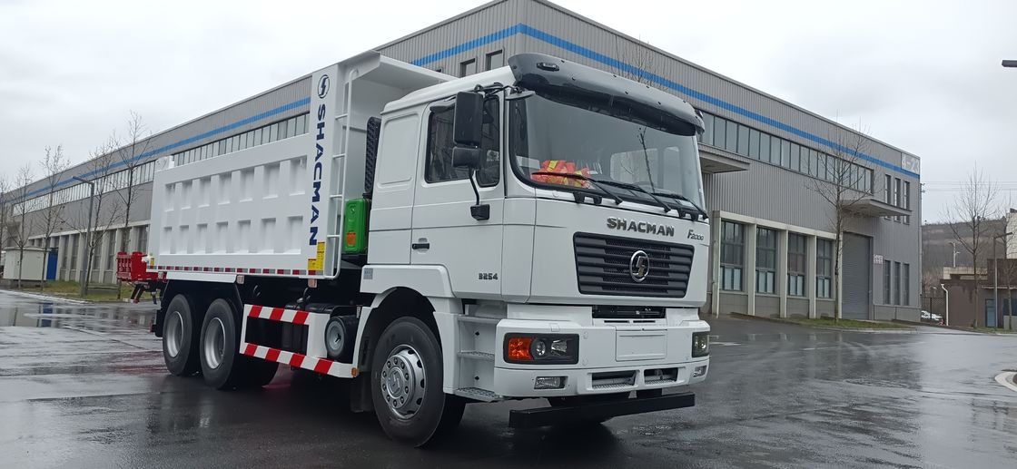 F2000 SHACMAN 290hp WEICHAI محرك الديزل 6x4 شاحنة القمامة 12R22.5 الإطارات