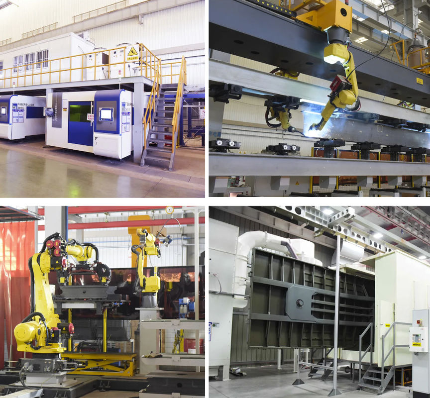 شاكمان فان نوع نصف مقطورة 50T 3 محور قدم جافة نصف مقطورة شاحنة CIMC